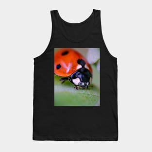 A Happy Little Ladybug, Macro Photograph Tank Top